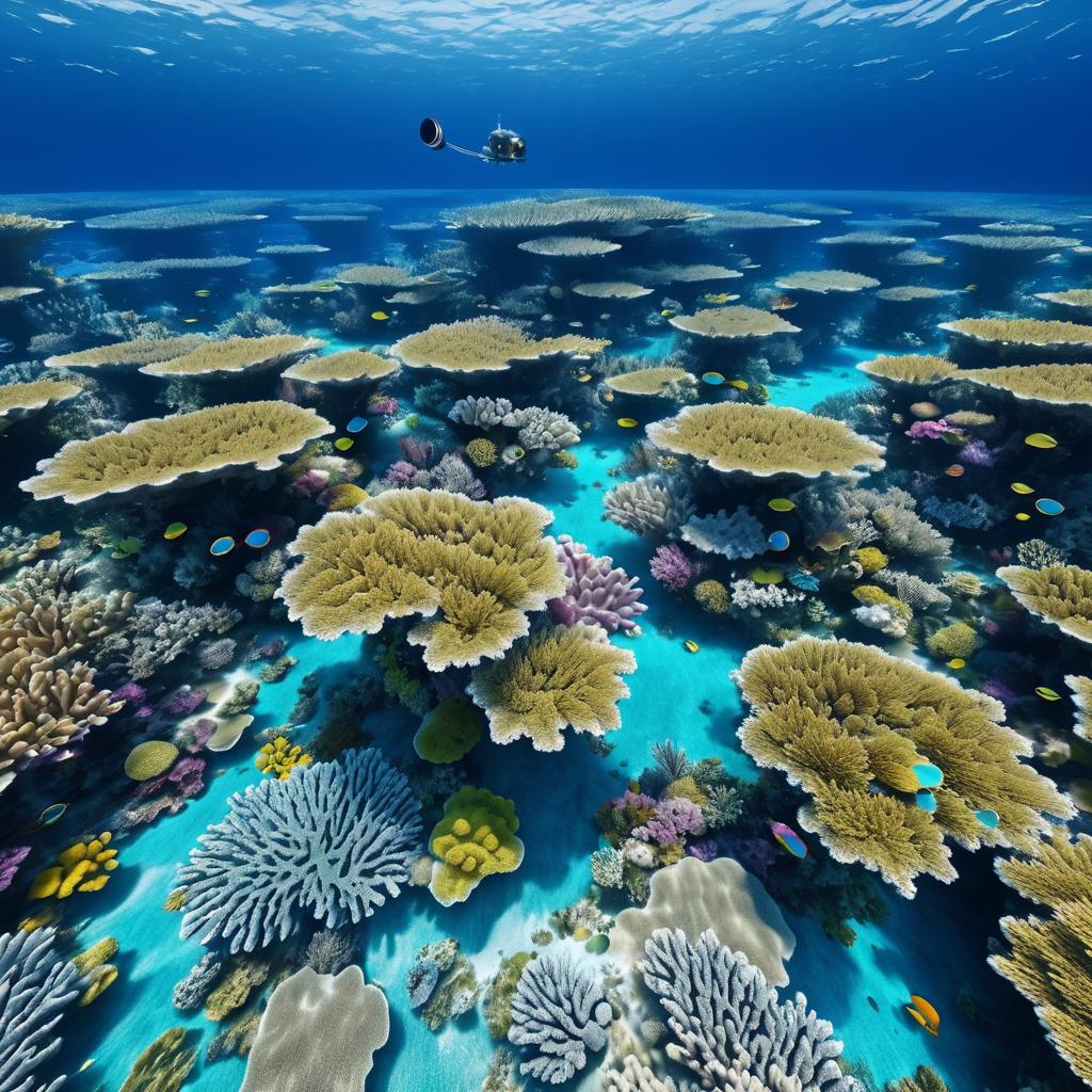 Stunning Aerial View of Coral Reefs