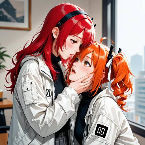 Playful Yuri Scene with Adachi Rei