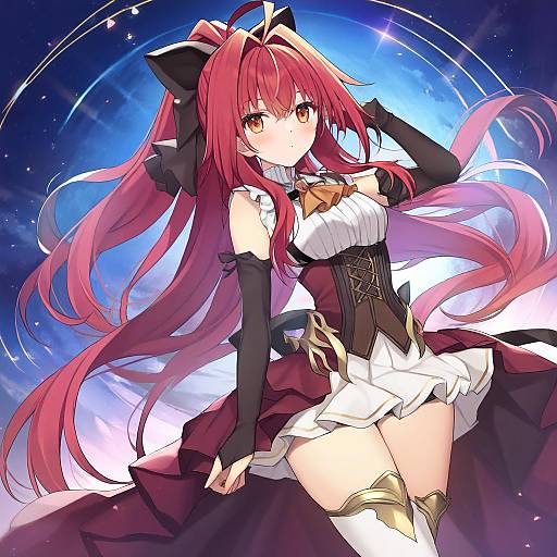 Illustration of Corticarte apa lagranges, shinkyoku soukai polyphonica in the style of Ruhika