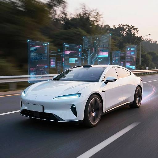 Futuristic AI Concept Car Art