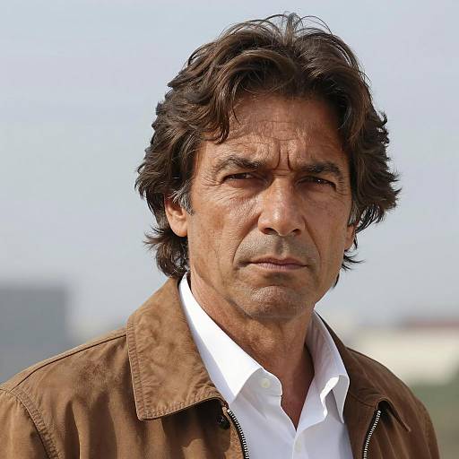 Serious Middle-Aged Man Portrait