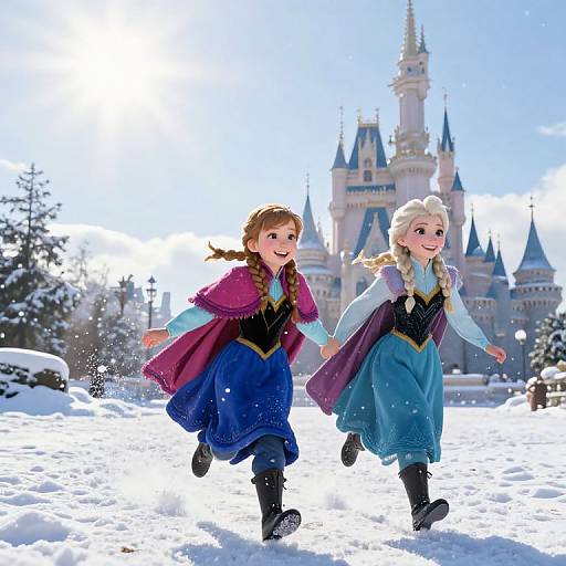 Time Travel Sisters in Snowy Fantasy