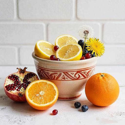 Tribal Marked Earthenware Still Life