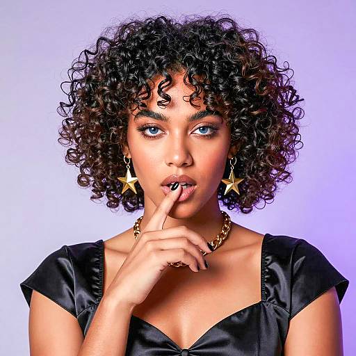 Striking Portrait of a Glamorous individual