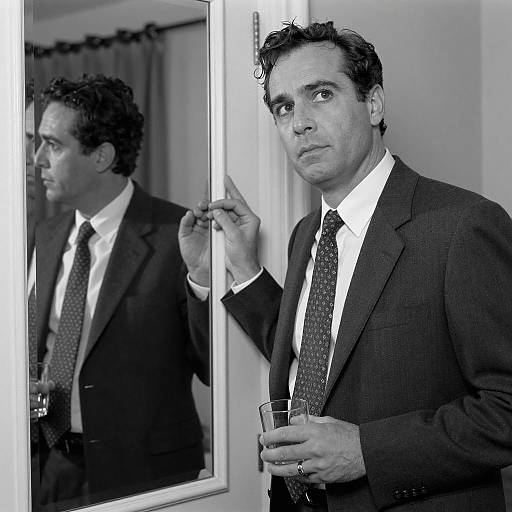 Elegant Reflection: A Timeless Portrait