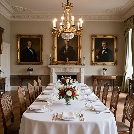 Elegant Eastnor Castle Dining Room
