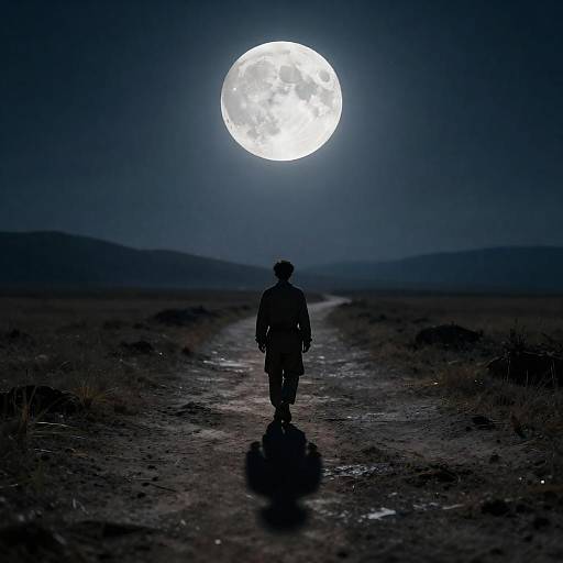 Cinematic Moonlit Fantasy with Soft Bokeh