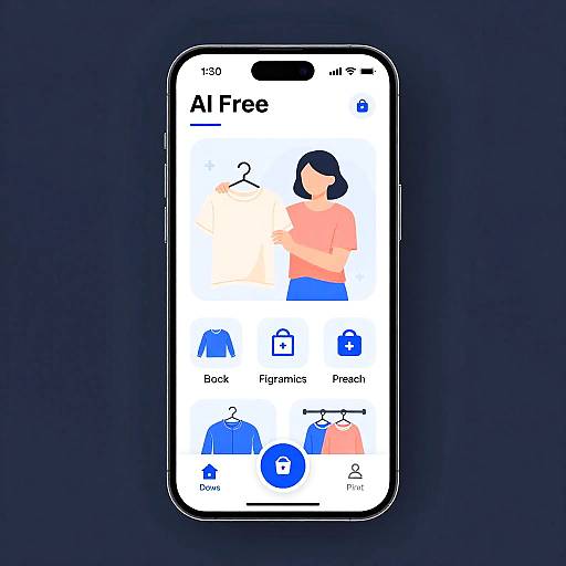 Secure AI App Illustration Design