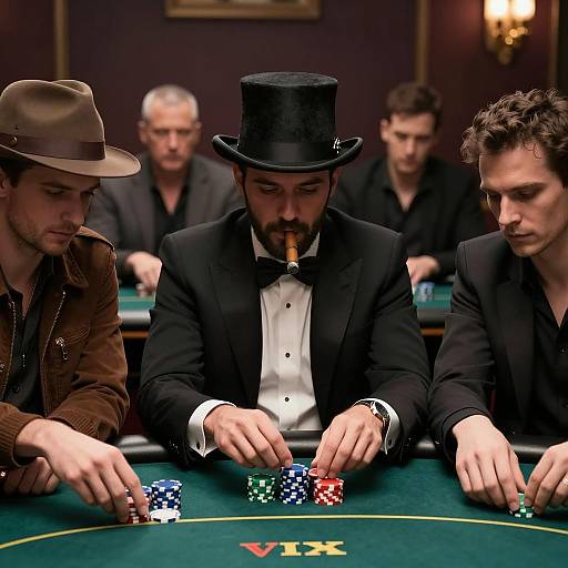 Intense Poker Night with Four Players