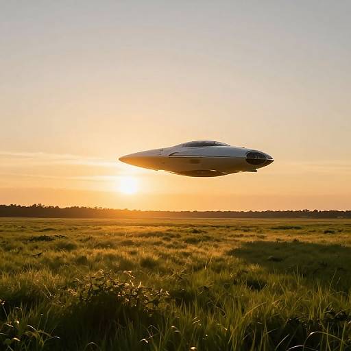 Surreal Meadow at Golden Hour