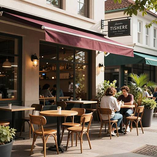 Realistic Masterpiece of a Café Terrace