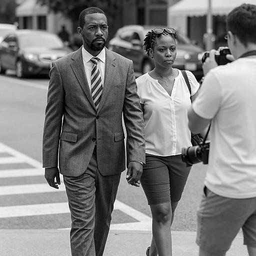 Serious Elegance in Urban Black and White