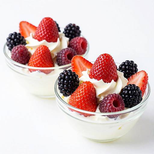 Whipped Cream with Mixed Berries