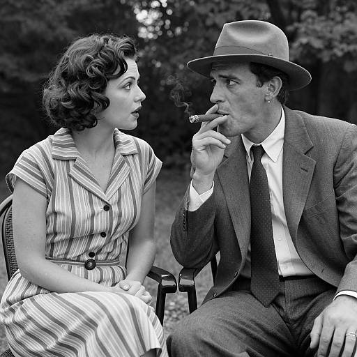 Vintage Outdoor Portrait of a Couple