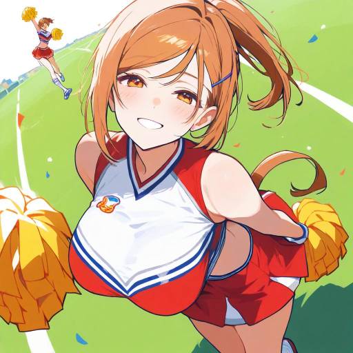 Dynamic Cheerleader Pose with Nobara Kugisaki