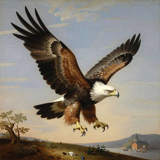 Regal Eagle in Dutch Golden Age Style