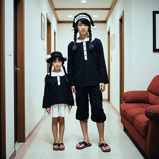 Ramonda Costume Character in Indoor Setting