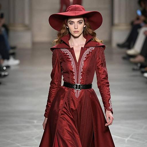 Elegant Scarlet Witch Fashion Runway Look