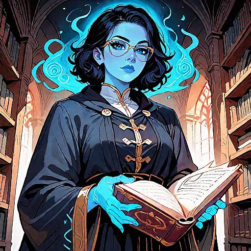 Arcane Mindflayer Scholar in Library