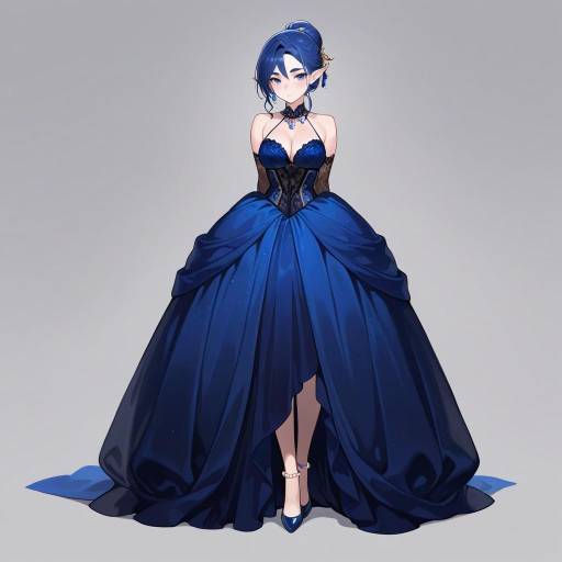 Elegant Slender Elf in Ball Gown Elegant Slender Elf in Ball Gown