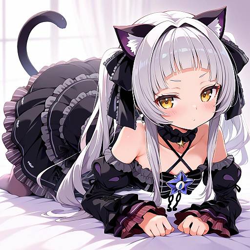 Illustration of Murasaki shion (gothic lolita), hololive in the style of Usoneko