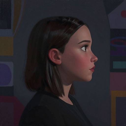 Millie Bobby Brown Portrait with Dark Vibes