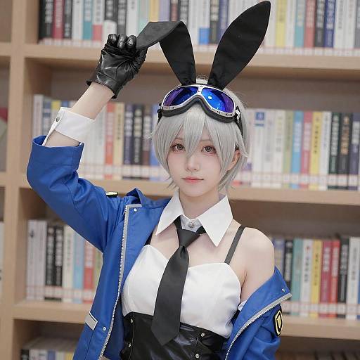 Anime Cosplay with Bunny Ears