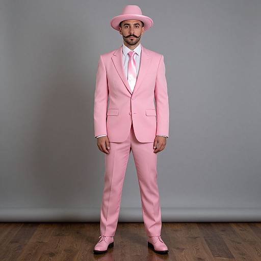 Pink Pimp Suit Male Portrait