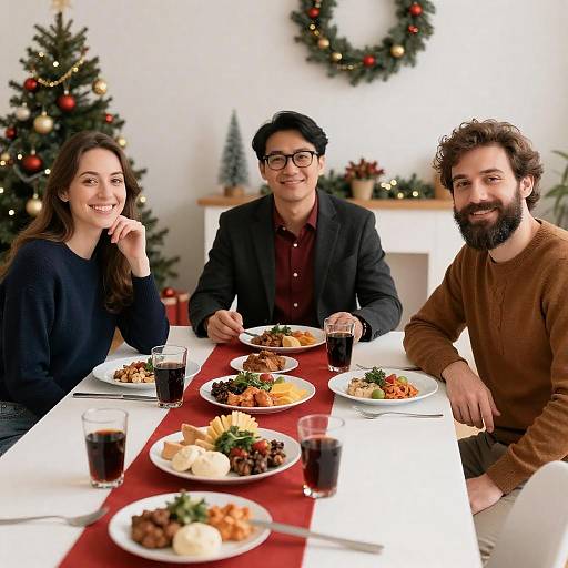 Cozy Christmas Dinner with Friends