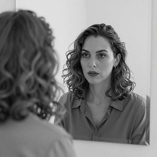 Reflective Portrait of a Serious Woman