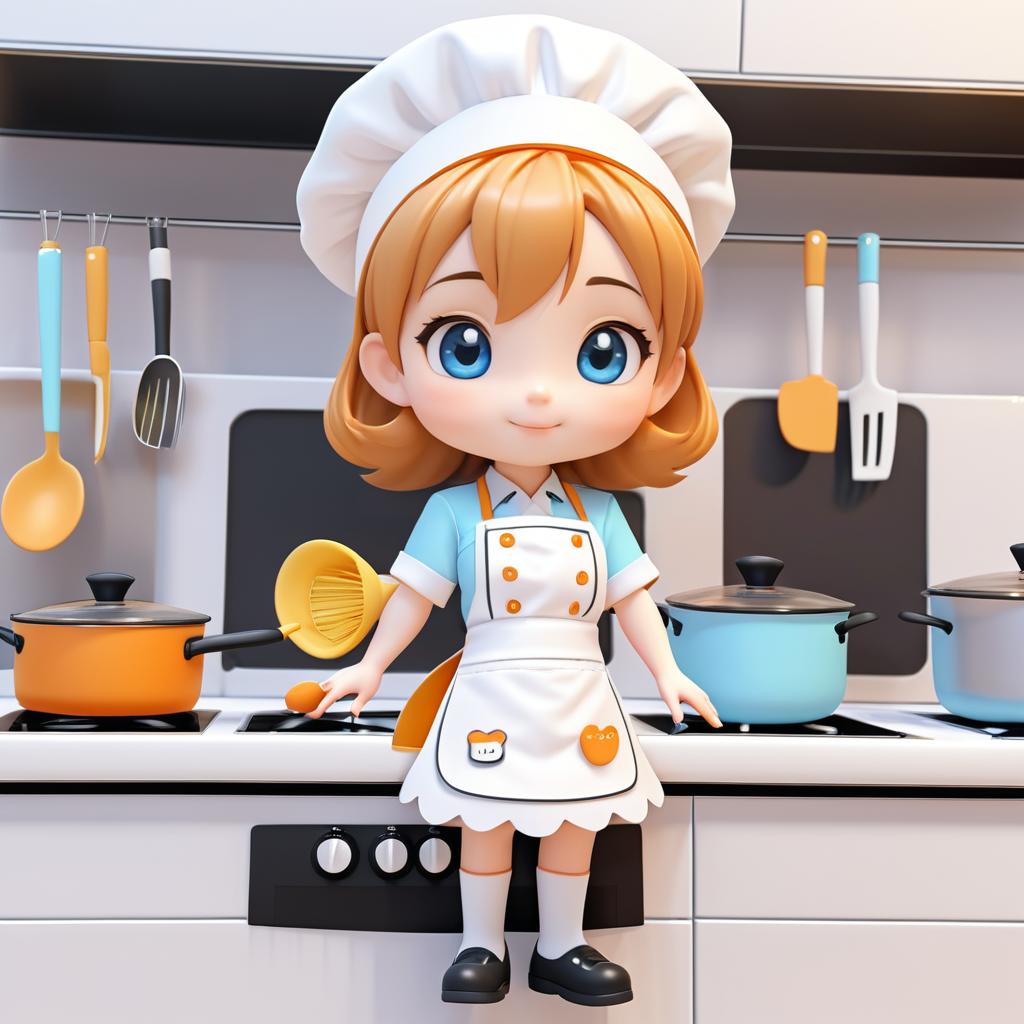 Cheerful Chibi Chef Character Design