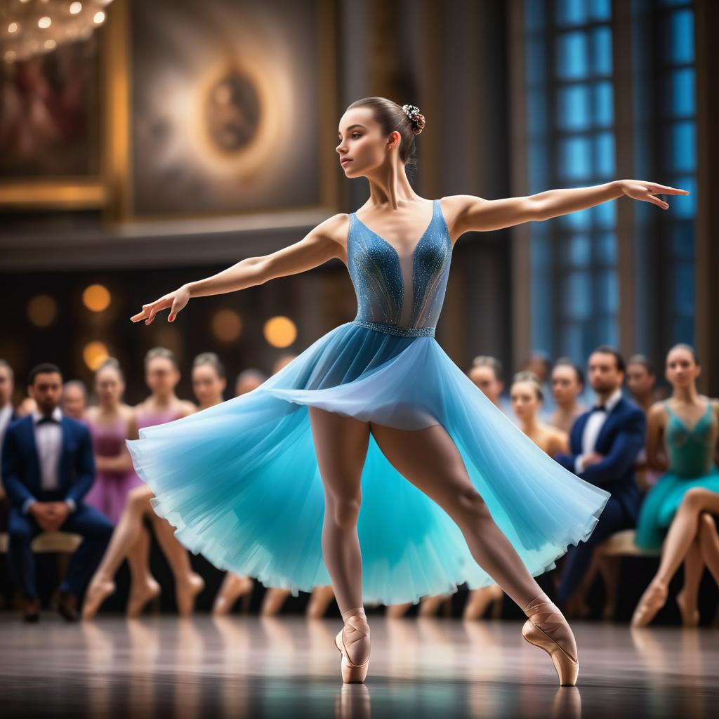 Graceful Ballerina in UHD Elegance