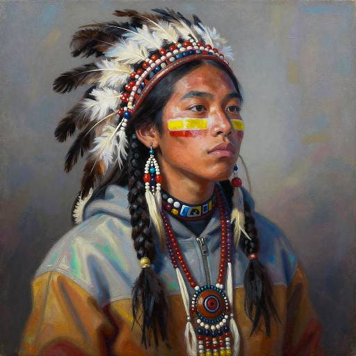 Two-Spirit Youth in Traditional Regalia and Streetwear