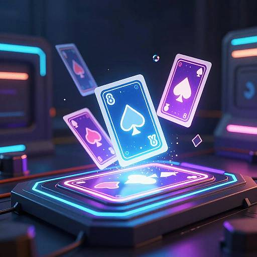Neon Cyberpunk Playing Card Maker