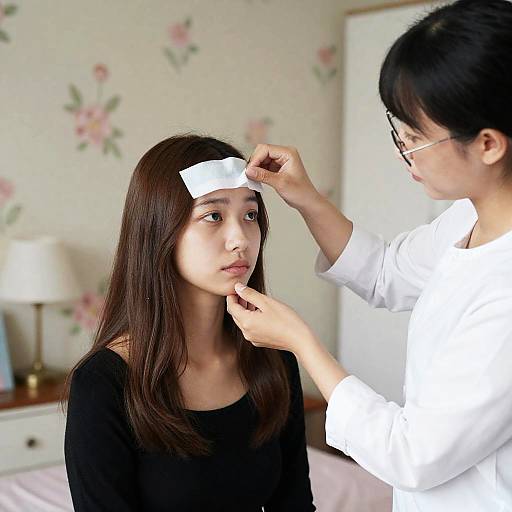 Intimate Shared Moment in a Bedroom