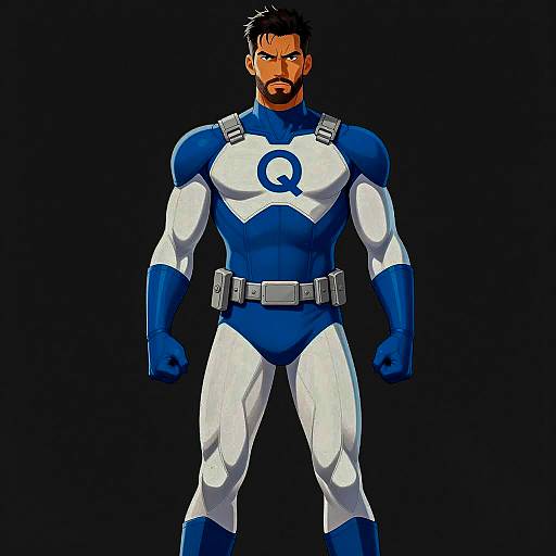 Heroic Muscular Character in CGI Art