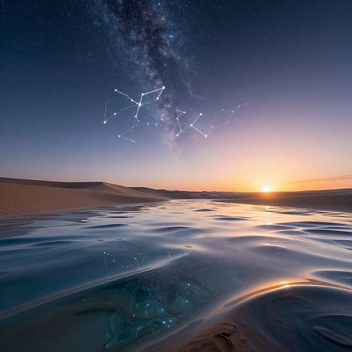 Surreal 3D Liquid Glass Desert