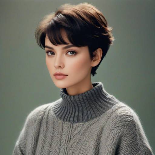 Chic Styled Photo of Short-Haired Woman