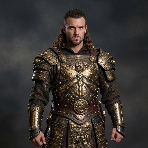 Bronze Age Warlord in Plate Armor