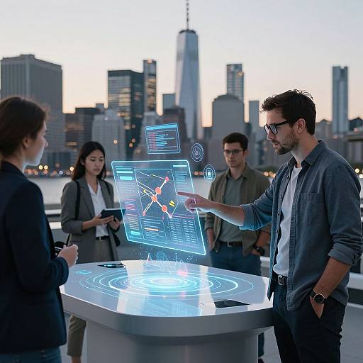 Urban Tech Hub at Dawn