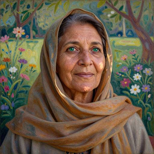 Photorealistic Portrait of Enigmatic North African Woman