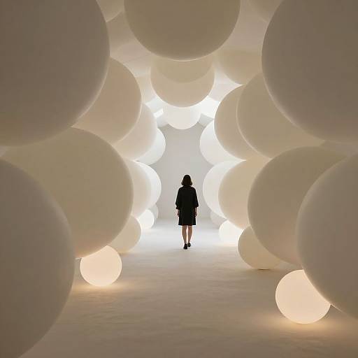 Ethereal Labyrinth of Interwoven Spheres