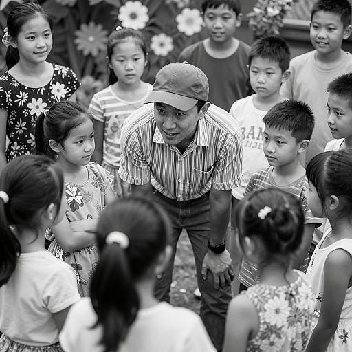 Engaging Monochrome Moment with Children