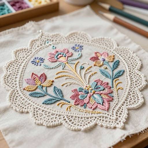 Vintage Broderie Lace Design