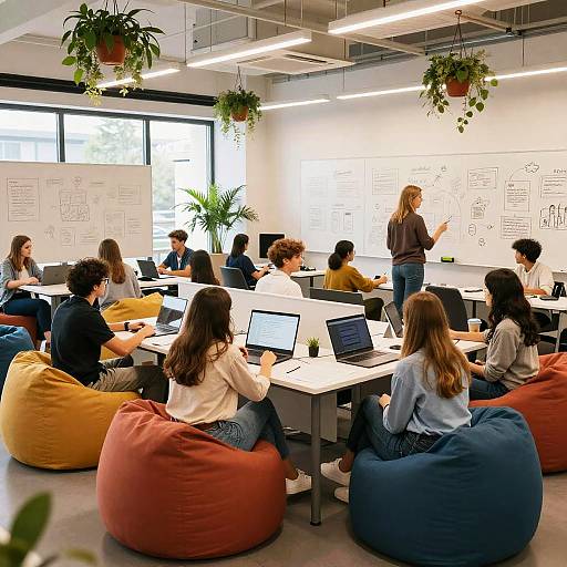 Vibrant Collaborative Learning Space