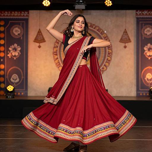 Dynamic Dandiya Dance in Fusion Style