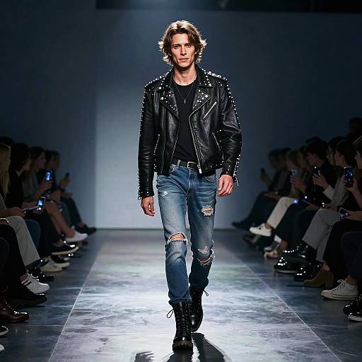 Charismatic Rockstar on Couture Runway