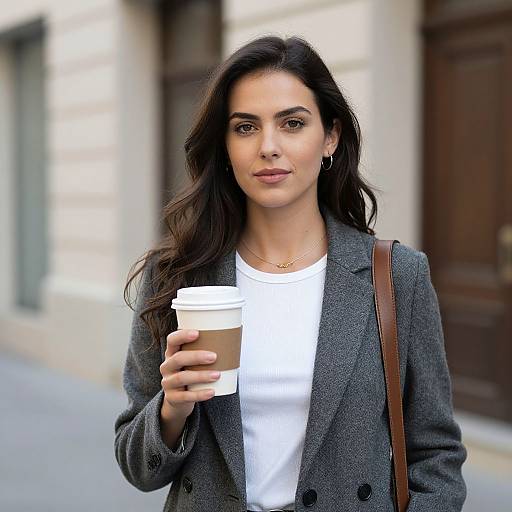 Woman Holding Coffee Cup Outdoors