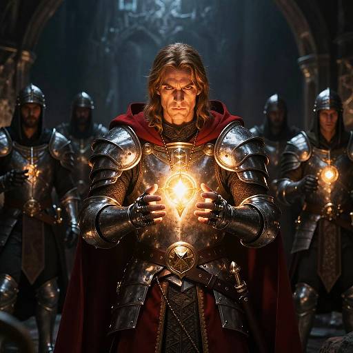 DND Cleric Leading Adventurers