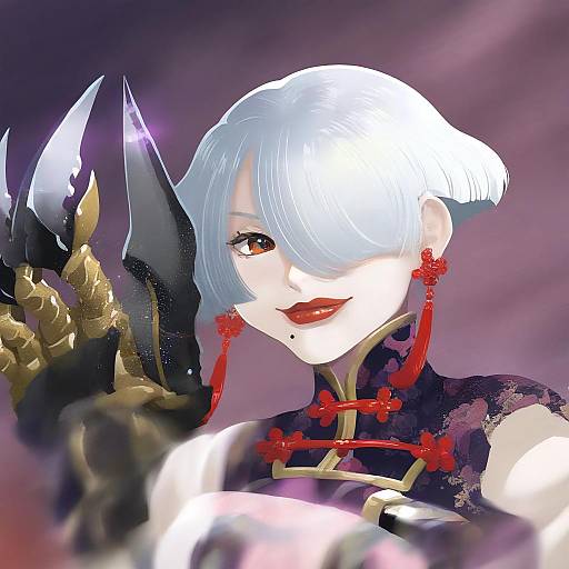 Illustration of A.k.i. (street fighter), street fighter in the style of Mizuki hitoshi